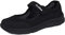 ERLINGO Womens Comfortable Working Nurse Shoes Non-Slip Adjustable Breathable Slip-on Walking Sneaker Casual Nursing Orthotic Lightweight Shoes Black