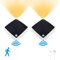 JZCDR 2er Set Akku Wandlampe Innen LED Nachtlicht Mit Bewegungsmelder Kabellos Warmweiß Batterie Lampe Wand USB Aufladbar Treppenbeleuchtung Bewegungssensor Magnet Nachtlamp Kinderzimmer Flur
