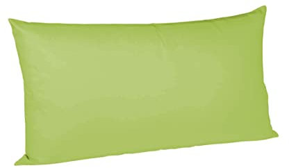 sleepling Satin Kissenbezug, Kissenhülle aus 100% seidig weicher Baumwolle, Bezug Kissen Kopfkissen, 60 Grad, Ökotex 100, Made in EU, 40 x 80 cm, apfelgrün