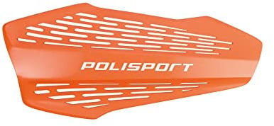 Polisport 8308700003 Hand Protectors MX Force 1 MX-Style Plastic Mounting Point Including Mounting Kit Compatible with All MX/Enduro Models in Orange
