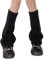Minetom 1 Paar Stulpen Damen Lolita Stulpen Leg Warmers Beinwärmer Winter Beinstulpen Stricken Legwarmers Gothic Stiefel Boot Abdeckung Für Studenten Mädchen A Schwarz Einheitsgröße