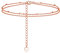 Loutade Silver Anklets for Women, 925 Sterling Silver Ankle Bracelet, 10 Inch Adjustable Silver Beaded Anklets Double-Deck Foot Chain, Summer Holiday Beach Jewellery Rose Gold Shell Ankle Chain