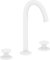 hansgrohe AXOR One 3-Loch Waschtischarmatur Select 170 mit Push-Open Ablaufgarnitur, Ausladung 140 mm, 48070700, Farbe: Mattweiß
