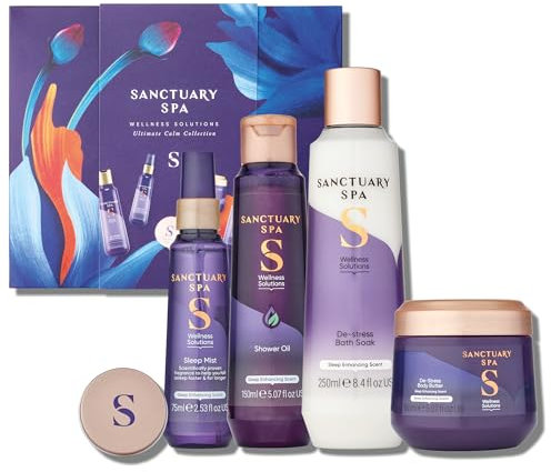Sanctuary Spa Ultimate Calm Collection Gift Set, Vegan, Gift For Women, Birthday Gift, Womens Gift Sets, Self Care Gift (packaging may vary)
