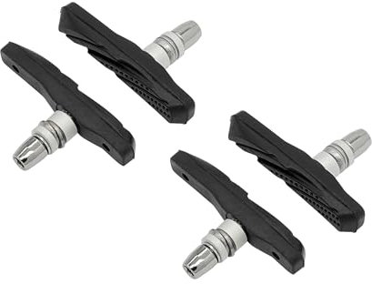 P4B | 2 Paar V-Brake Bremsschuhe Airflow 2 für Felgenbremse - Silent Stop – Asymmetrisch | Selbstreinigend und optimal bei Nässe Dank Profil im Airflow-Design | Allwetterbremsschuh