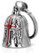 Wohlstand Bells für Motorräder,Glocke,Motorradglocke,Motorradglocke Schutzengel,Guardian Bell Zubehör oder Schlüsselanhänger für Biker-Geschenke