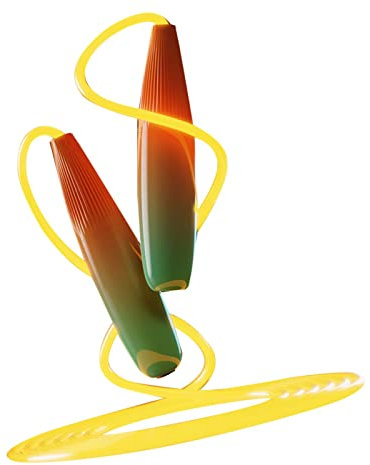 Tnfeeon Corda per Saltare Luminosa, Corda per Saltare Luminosa, Bellissimo Allenamento di velocità, Fantastico Design Aerodinamico per Adulti per Il Fitness (Dimensione Libera)