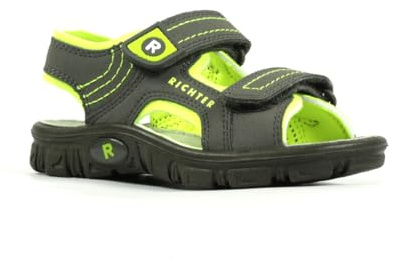 Richter Jungen Adventure Sandale, Pebble Neon Yellow, 30 EU