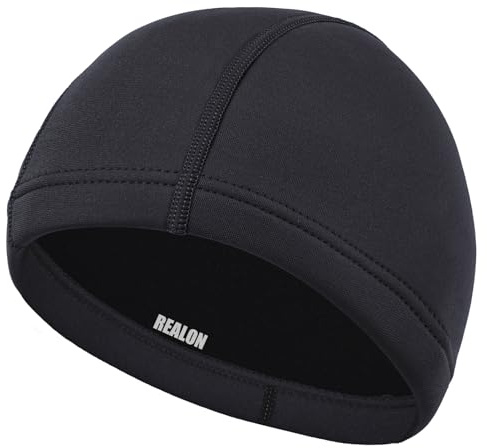REALON Neoprene Diving Hood Wetsuit Cap for Men Women and Youth 3mm Thermal Scuba Headband Swim Beanie, Long Hair Protection Hat for Swimming Surfing Windsurfing Snorkeling Water Sports