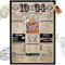 DUOMIO 1935-6 Felder PERSONALISIERBAR! Chronik zum 90 Geburtstag Geschenke Frauen & Geschenke zum 90 Geburtstag Mann - Ausdruck auf 400g/m² Premium Papier - 90 Geburtstag Deko 1935 Jahrgang Geschenk