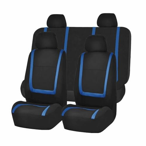 Auto Sitzbezüge Set FüR Mini Cooper R56 One Cooper S, Sitzbezüge Sitzschoner sitzbezüge Set Vordersitze und Rückbank Innenraum Zubehör, B/Black Blue