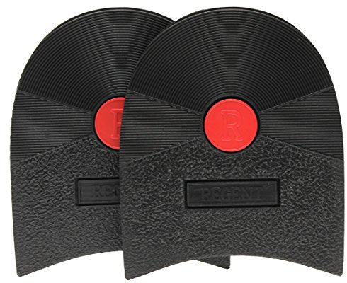 Langlauf Schuhbedarf Schuhabsatz Reparatur - Regent Gummiabsatz in Schuhmacherqualität - 1 Paar Anti-Rutsch-Absätze zum Aufkleben - Absatzgummi in Europa hergestellt (84 x 76 mm (68))
