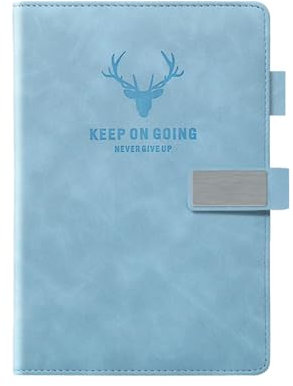Joucien Business Soft Skin Office Thickened Notebook Simplified Student Notebook Light Blue - Thin Style
