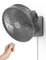 Ventilateur mural oscillant de 25,4 cm avec télécommande et minuteur, ventilateur de petite chambre à coucher avec 4 vitesses, fonctionnement silencieux, oscillation à 90°, inclinaison réglable, fil