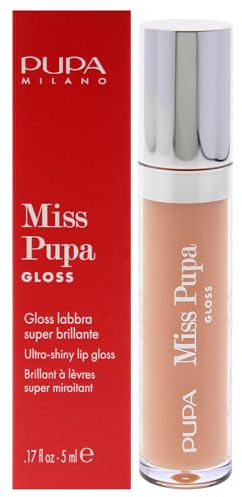 Pupa Miss Pupa Gloss 400 Ballerina Lipgloss, ultra glänzend, sofortiger Volumen-Effekt