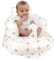 EKEPE Asiento Hinchable con Ventosas para Bebés de 3 Meses y Mayores, Asientos de Suelo para Bebés Sentados con Bomba de Aire Incorporada, Silla Hinchable para Bebés - Cabeza de Oso
