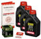 Öl & Ölfilter für Honda XRV 750 Africa Twin, 1993-2003 (RD07), Ölwechsel Set 10W-40 Motoröl + HiFlo Filter + Dichtring(e)