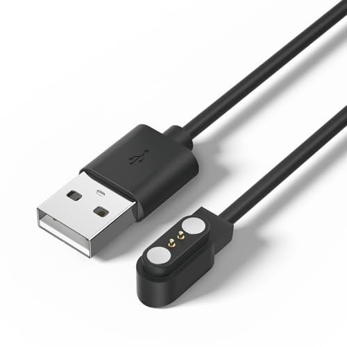 Zoye Smart Watch Charging Cable, Compatible with IDW13 / IDW15/ IDW16 / IDW19 / ID208 / ID205L, 2 Pin Magnetic USB Charger(1)