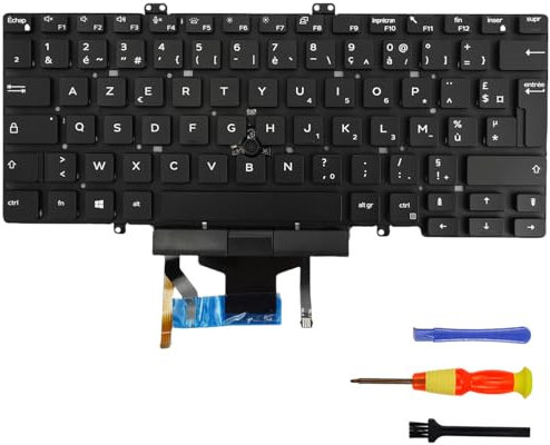 Clavier pour ordinateur portable Dell Latitude 5400 5401 5410 5411 7400 7410 avec rétroéclairage