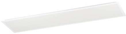 EGLO LED Deckenleuchte Bottazzo, Deckenlampe mit Fernbedienung, Panel ultraflach mit Backlight, Bürolampe dimmbar aus Metall und Kunststoff in Weiß, warmweiß - kaltweiß, RGB, 100x25 cm