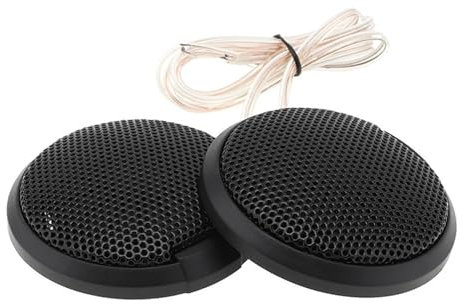 JKELPV Tweeter Haut-Parleur Haut-parleurs d'aigus universels pour Voiture, sensibilité 109 DB, Super Puissance, Haute efficacité, 20 W, pré-câblés, pour Voiture Enceintes de Voiture