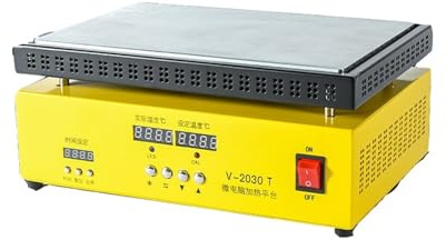 Outil de réparation d'écran de téléphone portable V-2030T, station de plaque chauffante, séparateur à cristaux liquides, station de préchauffage de plaque chauffante électronique pour le Bricolage