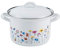 Riess 0122-070 Fleischtopf mit Deckel, Durchmesser 16 cm, Inhalt 1,5 Liter, Country, SONDERDEKOR Flora, Induktion