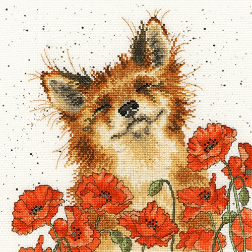 Bothy Threads Cross Stitch Kit - Wrendale Designs - Poppy Field