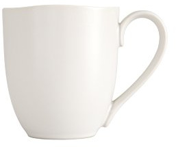 Fortessa Vitraluxe Dinnerware Heirloom Tapered Mug, 11.5 Ounce, Set of 4, Linen