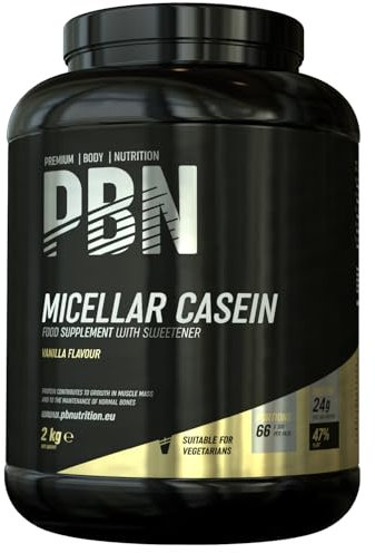 PBN - Premium Body Nutrition Caséine micellaire, 2 kg, Goût vanille
