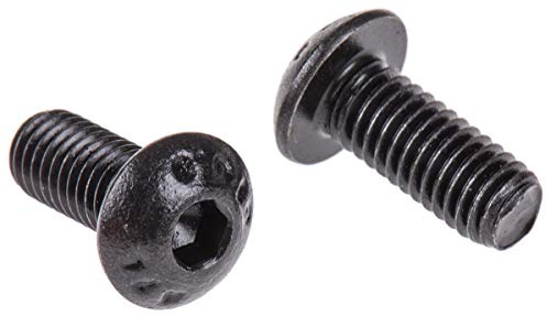 RS PRO Linsenkopf Innensechskantschraube, Stahl schwarz passiviert, M5 x 0.8mm, 12mm, Packung a 100 Stück