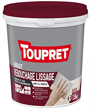 Toupret Pate Rebouchage lissage 2 en 1 1,5kg - BCMULPEX1.5