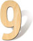 SAVITA 30 cm Numéro 9 en Bois Blanc Tranches de Bois Non Finies Panneau de Signalisation pour Projets de Bricolage Artisanat Signe de la Maison Mur Anniversaire Décoration de Fête de Mariage (9)