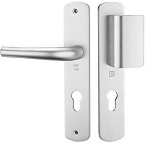 Ensemble sur plaque SALOME HOME entraxe 195mm palière clé I argent - HERACLES - B-SALOME-10