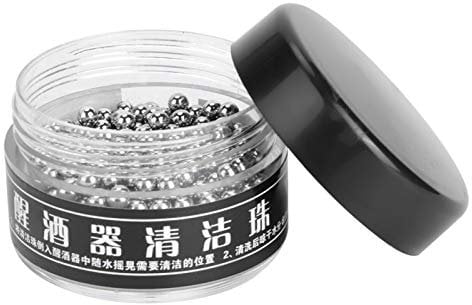 Perline per pulizia decanter da 500 pezzi, perline per detergente per bottiglie in acciaio inossidabile da 3 mm, palline per pulizia per decanter per vino, bottiglia, narghilè, caraffa e vaso