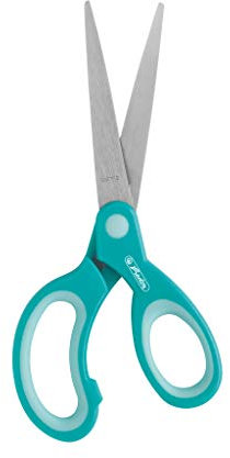 Herlitz Design Bastelschere / spitz / Farbe: hellblau