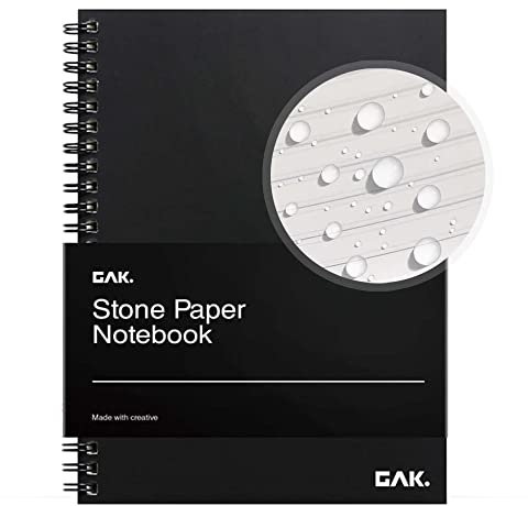 GAK. Frühlingsnotizbuch Wasserdicht Notizbuch I Langlebiges Notizbuch Papier I Wasserdichtes Steinpapier Frühling Notizbuch I Umweltfreundliches Mineralstein Papier Notizbuch I Wasserdichter