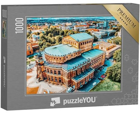 puzzleYOU: Puzzle 1000 Teile „Die Semperoper in Dresden, Sachsen, Deutschland“ – aus der Puzzle-Kollektion Dresden, Deutsche Städte, Semperoper Dresden