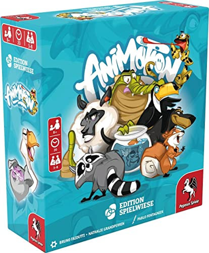 ANIMOTION - Spielwise - Jeu de société - Jeu de devinette - Jeu de mimes - Ju Familial