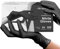 Lot de 200 gants jetables en nitrile noir Taille XS – Gants médicaux sans latex, qualité dentaire et chirurgicale – Gants en caoutchouc sans poudre