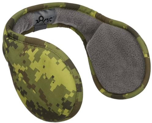 180s Men´s Camo Digital Print Ohrenschützer Ohrenwärmer Ohrenschutz Earband Damen/Herren - mit Futter Winter Herbst-Winter - One Size grün