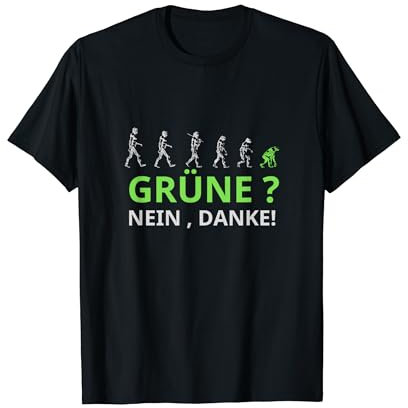 Grün Nein Danke Lustiger Spruch T-Shirt