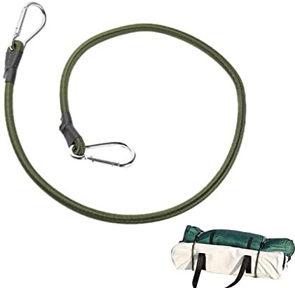 Carabiner Bungee Cord | Strong Lastic Rope with Length Metal Buckle - Long Bungee Ropes for, Car, RVs, Trunks, Luggage Racks