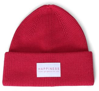 Only - Onlalpha Life Patch Rib Beanie CC - Berretto classico, Fucsia, taglia unica
