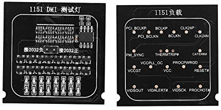 Tester Presa CPU con Indicatore LED,Scheda Test Segnale E Tensione, Scheda di Caricamento 2 in 1 Indicatore LED Scheda Test 1151, Tester Scheda Madre Presa CPU, Materiale Durevole, di Qualità, Pe