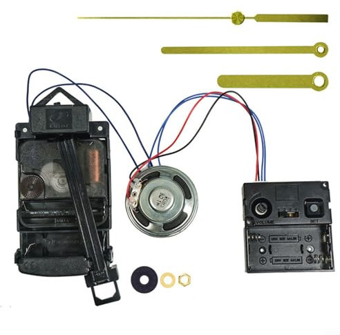 Oniissy DIY Pendulum Clock Accessory, Battery Powered Movement with Chime Box, Practical Tool for Clock Design and Repair(B)