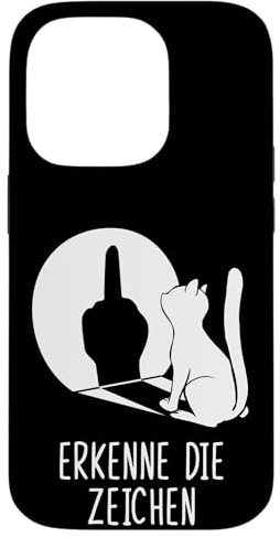 Schatten Katzen Handyhülle Erkenne die Zeichen Hülle für iPhone 14 Pro