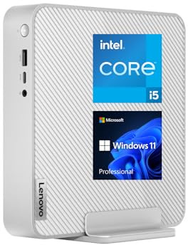 Lenovo IdeaCentre Business Mini Desktop, Intel i5-13500H de 13ª generación, 64 GB de RAM, SSD PCIe M.2 de 2 TB, RJ-45, HDMI, Wi-Fi 6, Bluetooth, Windows 11 Pro, gris