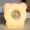 UNEEDE LED Nachtlicht Kinder,Nachtlicht süße Alarm Clock, Kawaii Silikon Kinder Nachtlicht Dimmbar Touch USB Lampe Mit Weckerfunktion