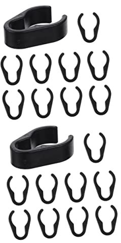 Abaodam 20pcs Mic Cable Organizers Clip for Home Mic Accessories Microphone Cable Clamps Sturdy